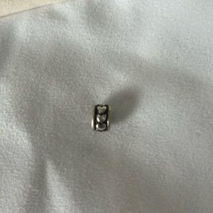 Brighton silver heart spacer gently loved.